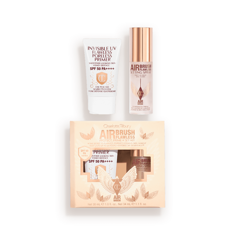 Charlotte Tilbury Invisible UV Flawless Poreless Primer, Setting spray set