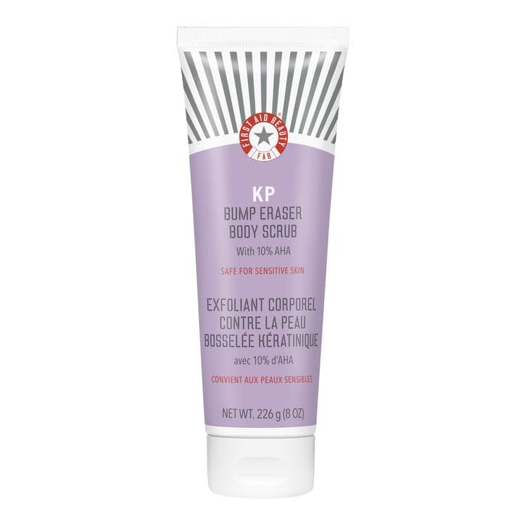 First Aid Beauty  KP Bump Eraser Body Scrub with 10% AHA – Body Exfoliant for Keratosis Pilaris