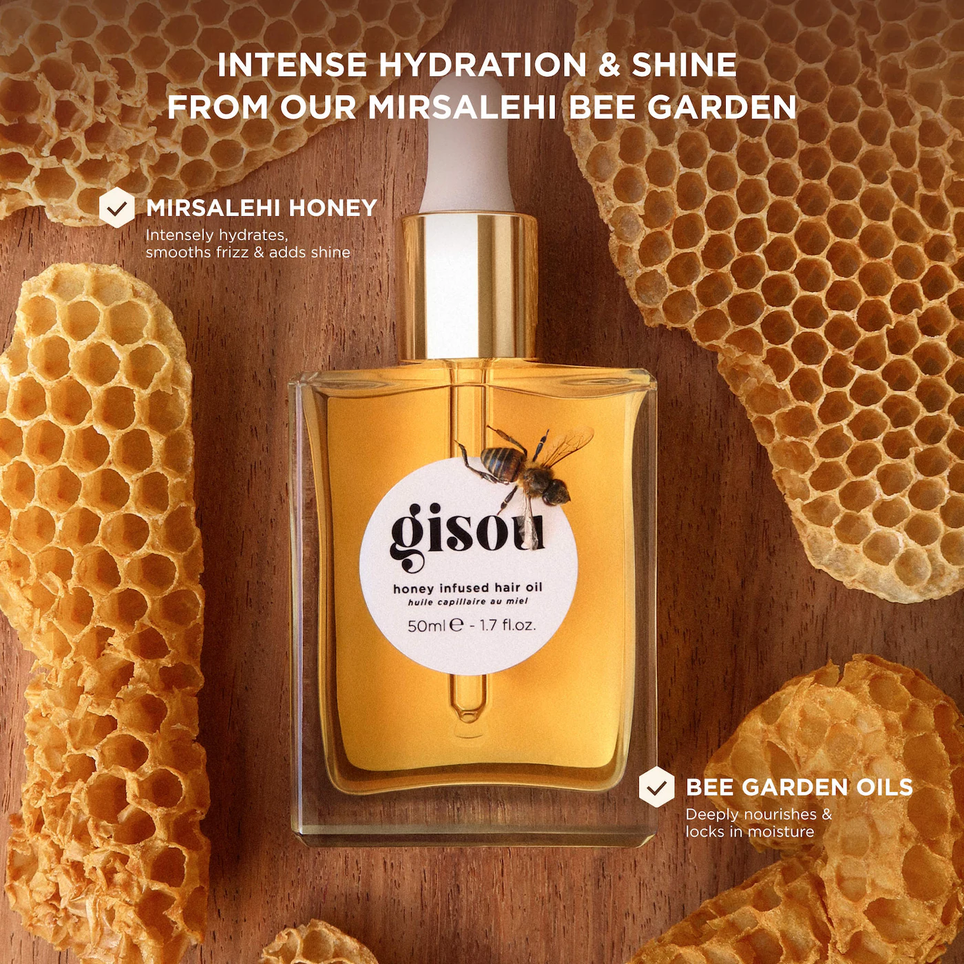 Gisou honey infused hair oil 6