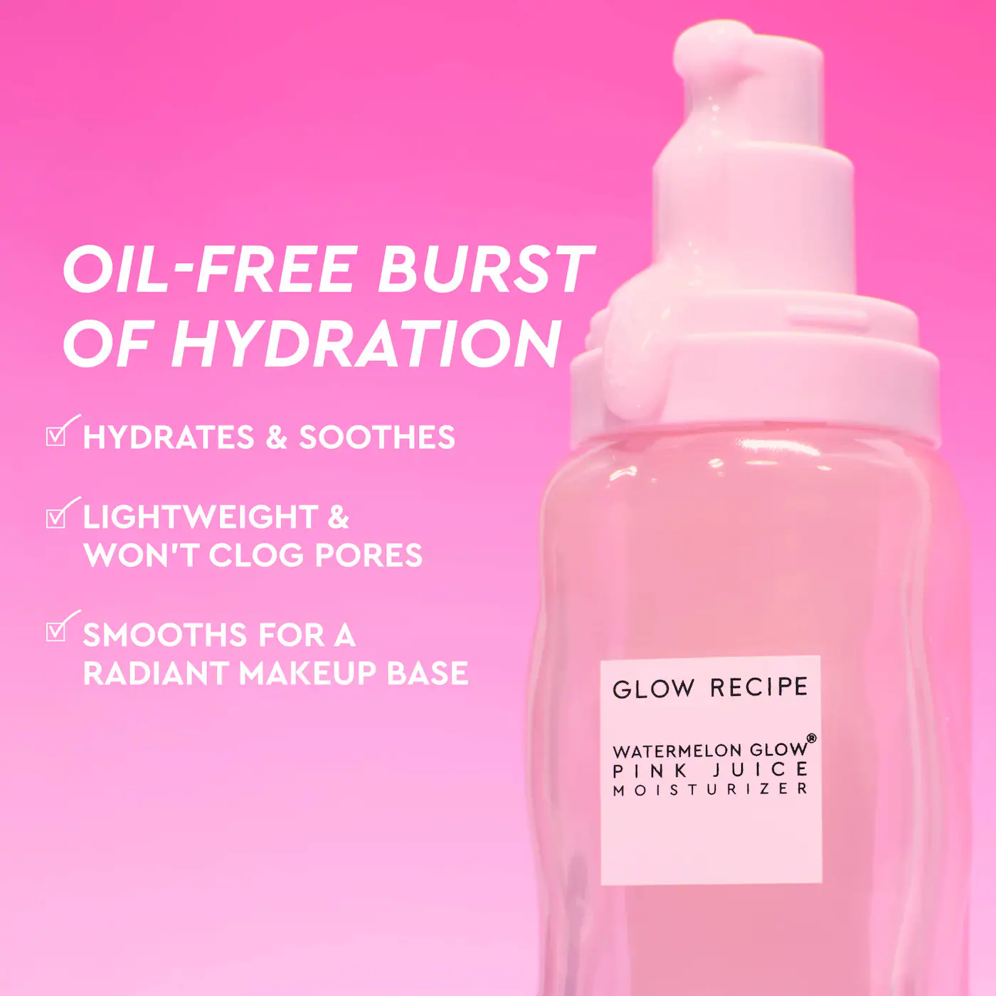 Glow Recipe  Watermelon Pink Juice Oil-Free Refillable Moisturizer 2