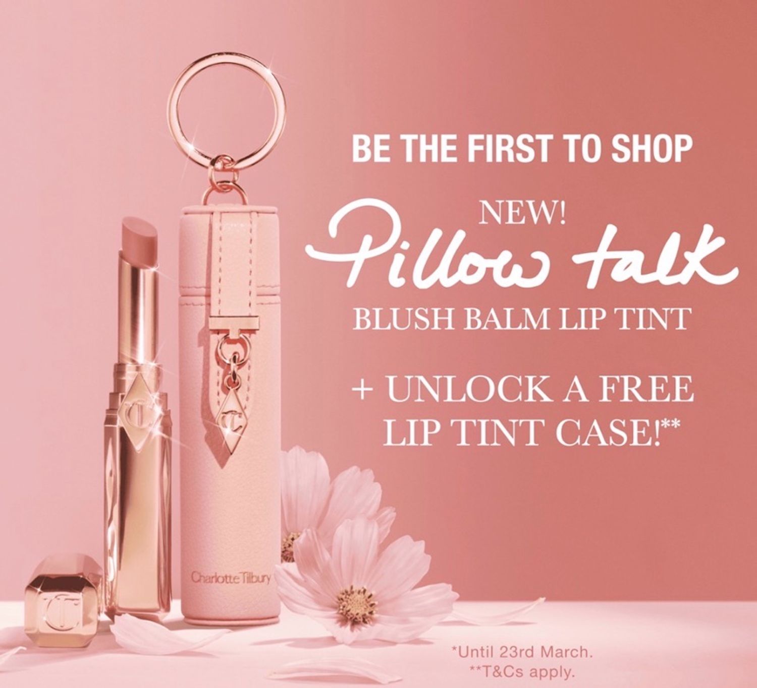 Charlotte Tilbury  Pillow Talk Long Lasting Blush Balm Sheer Lip Tint with Case 2