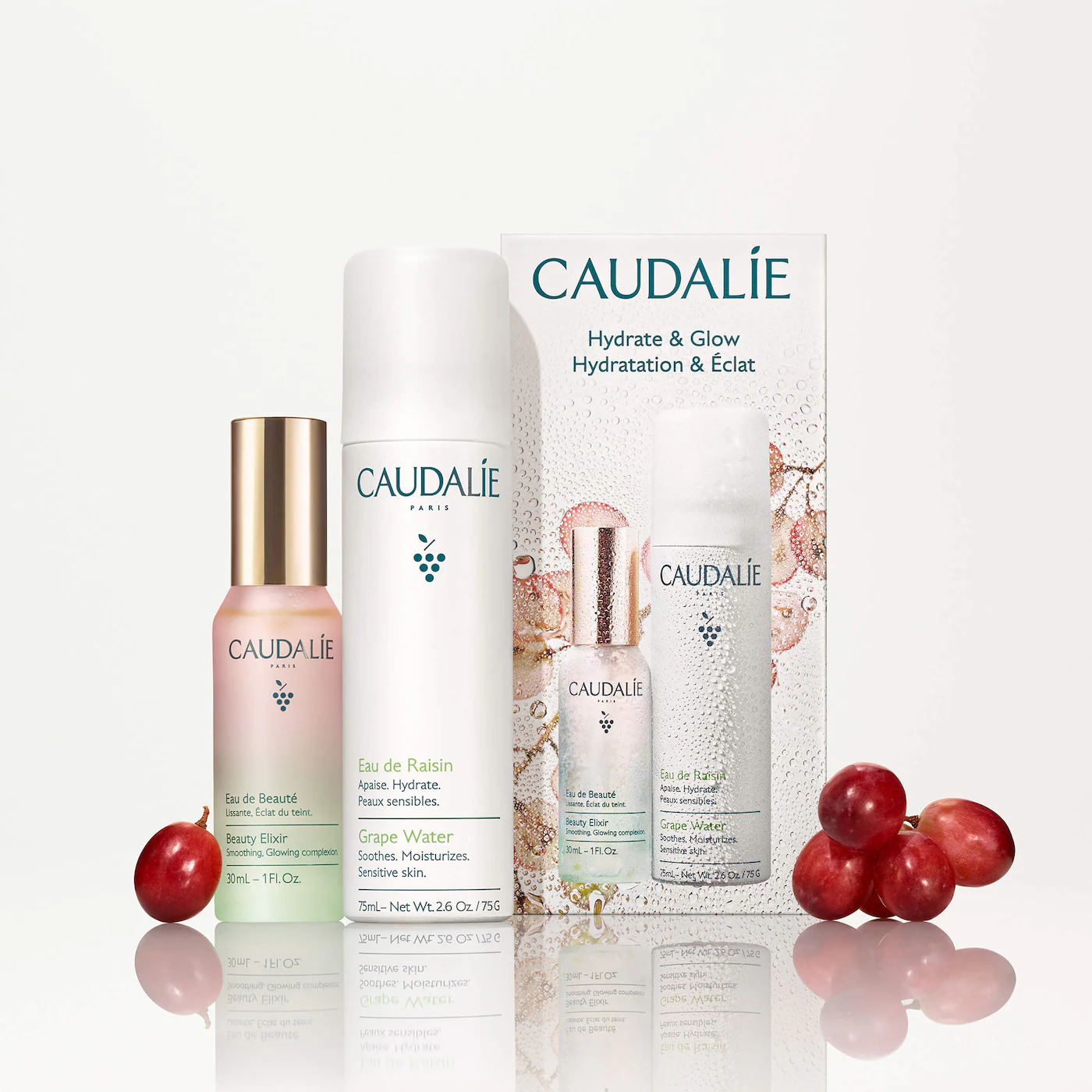 Caudalie  Mini Hydrate & Glow Duo for Soothing & Toning 2